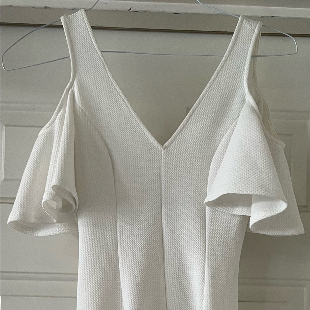 White Dress with Cutouts